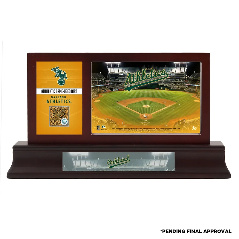 Athletics Desktop with a Capsule of Game-Used Dirt
