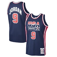 Men's Mitchell & Ness Michael Jordan Navy USA Basketball Home 1992 Dream Team Authentic Jersey