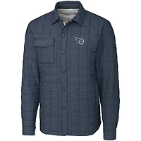 Men's Cutter & Buck Charcoal Tennessee Titans Rainier Shirt Jacket