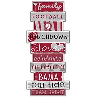 Alabama Crimson Tide 5'' x 24'' Celebrations Stack Sign