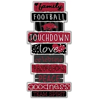 Arkansas Razorbacks 5'' x 24'' Celebrations Stack Sign