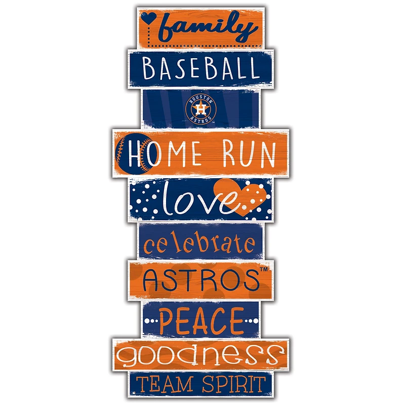 Houston Astros 5'' x 24'' Celebrations Stack Sign