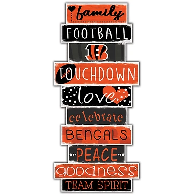 Cincinnati Bengals 5'' x 24'' Celebrations Stack Sign