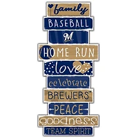 Milwaukee Brewers 5'' x 24'' Celebrations Stack Sign