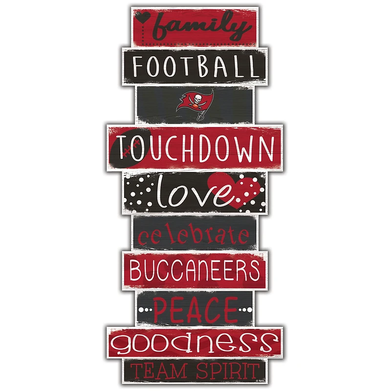 Tampa Bay Buccaneers 5'' x 24'' Celebrations Stack Sign