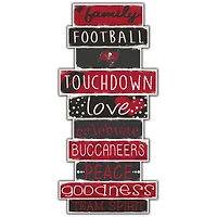 Tampa Bay Buccaneers 5'' x 24'' Celebrations Stack Sign