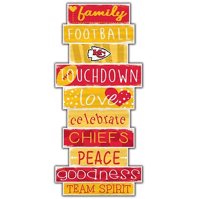 Kansas City Chiefs 5'' x 24'' Celebrations Stack Sign