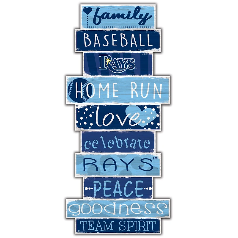 Tampa Bay Rays 5'' x 24'' Celebrations Stack Sign