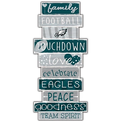 Philadelphia Eagles 5'' x 24'' Celebrations Stack Sign