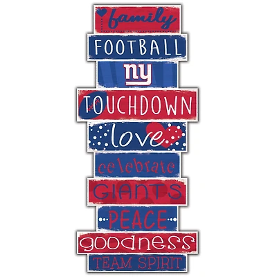 New York Giants 5'' x 24'' Celebrations Stack Sign