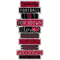 Indiana Hoosiers 5'' x 24'' Celebrations Stack Sign