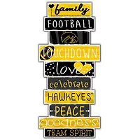 Iowa Hawkeyes 5'' x 24'' Celebrations Stack Sign