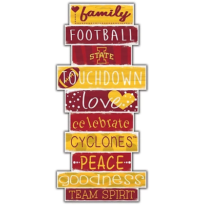 Iowa State Cyclones 5'' x 24'' Celebrations Stack Sign