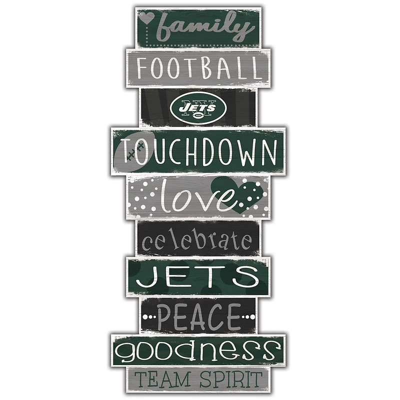 New York Jets 5'' x 24'' Celebrations Stack Sign