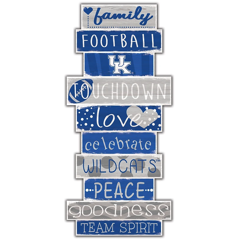 Kentucky Wildcats 5'' x 24'' Celebrations Stack Sign