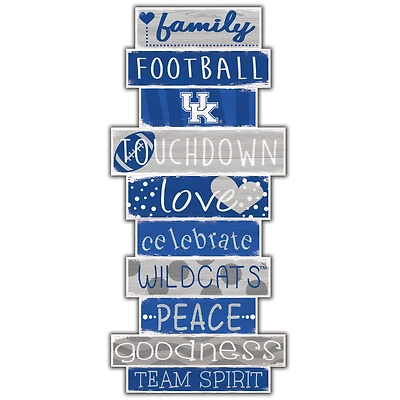Kentucky Wildcats 5'' x 24'' Celebrations Stack Sign