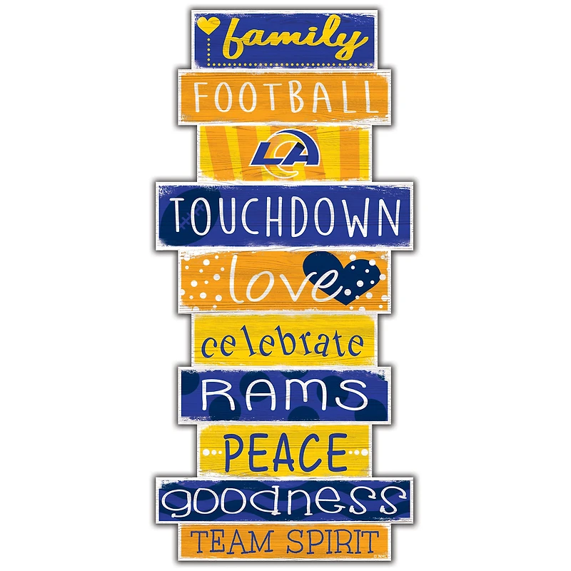 Los Angeles Rams 5'' x 24'' Celebrations Stack Sign