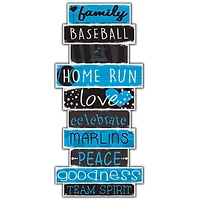 Miami Marlins 5'' x 24'' Celebrations Stack Sign