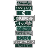 Michigan State Spartans 5'' x 24'' Celebrations Stack Sign