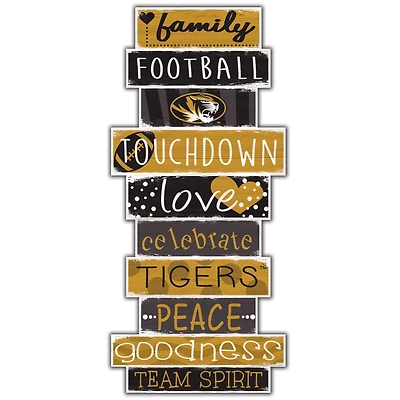 Missouri Tigers 5'' x 24'' Celebrations Stack Sign