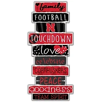 Nebraska Huskers 5'' x 24'' Celebrations Stack Sign