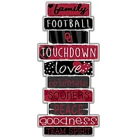 Oklahoma Sooners 5'' x 24'' Celebrations Stack Sign