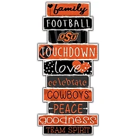Oklahoma State Cowboys 5'' x 24'' Celebrations Stack Sign