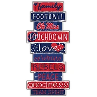 Ole Miss Rebels 5'' x 24'' Celebrations Stack Sign
