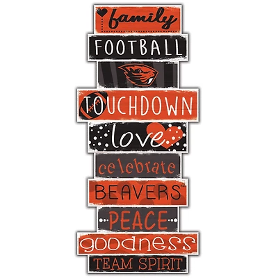 Oregon State Beavers 5'' x 24'' Celebrations Stack Sign