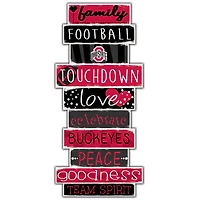 Ohio State Buckeyes 5'' x 24'' Celebrations Stack Sign