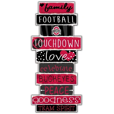 Ohio State Buckeyes 5'' x 24'' Celebrations Stack Sign