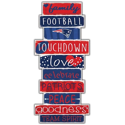 New England Patriots 5'' x 24'' Celebrations Stack Sign