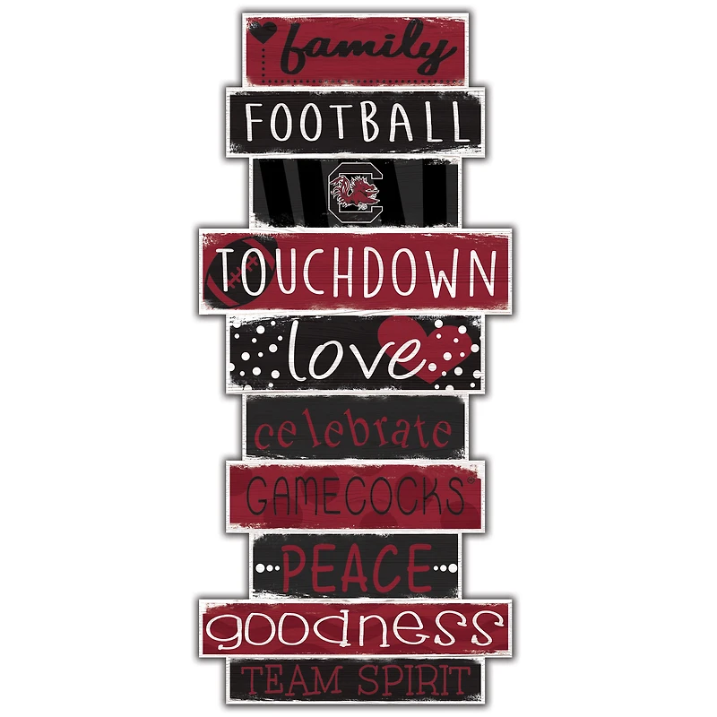 South Carolina Gamecocks 5'' x 24'' Celebrations Stack Sign