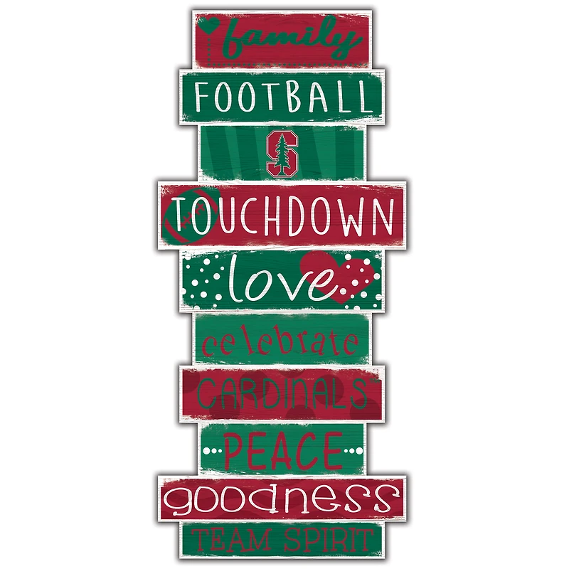 Stanford Cardinal 5'' x 24'' Celebrations Stack Sign
