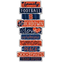 Syracuse Orange 5'' x 24'' Celebrations Stack Sign