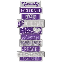 TCU Horned Frogs 5'' x 24'' Celebrations Stack Sign