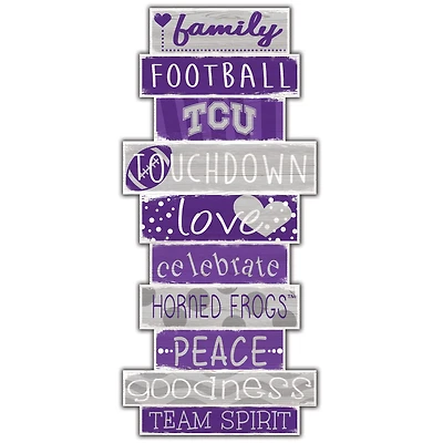TCU Horned Frogs 5'' x 24'' Celebrations Stack Sign