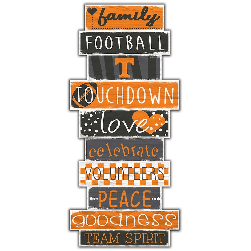 Tennessee Volunteers 5'' x 24'' Celebrations Stack Sign