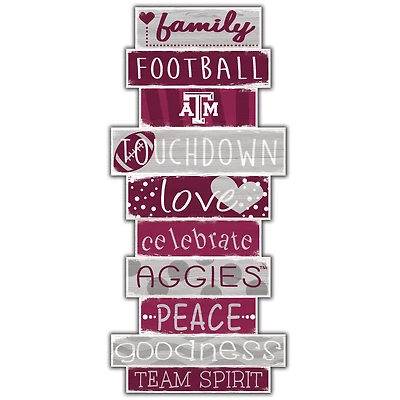 Texas A&M Aggies 5'' x 24'' Celebrations Stack Sign