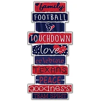 Houston Texans 5'' x 24'' Celebrations Stack Sign