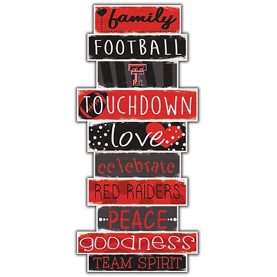 Texas Tech Red Raiders 5'' x 24'' Celebrations Stack Sign