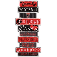 Texas Tech Red Raiders 5'' x 24'' Celebrations Stack Sign