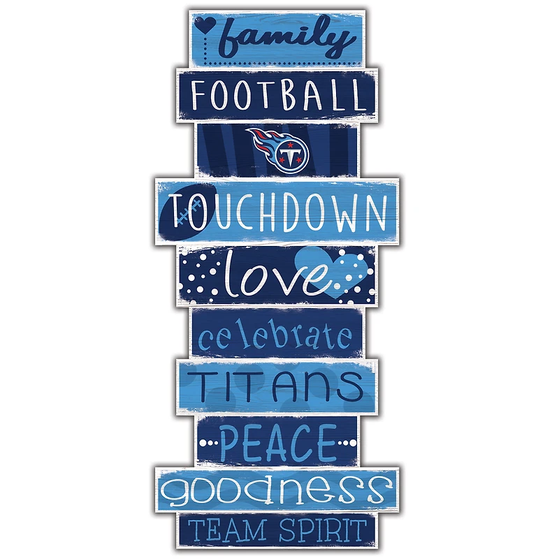 Tennessee Titans 5'' x 24'' Celebrations Stack Sign
