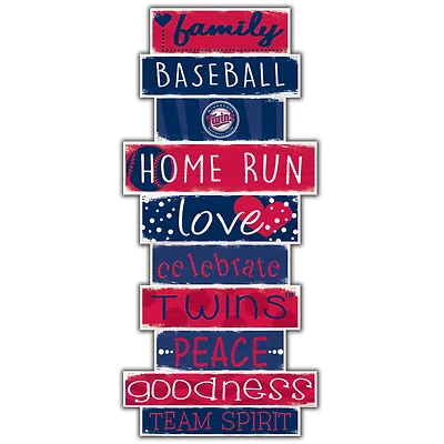 Minnesota Twins 5'' x 24'' Celebrations Stack Sign