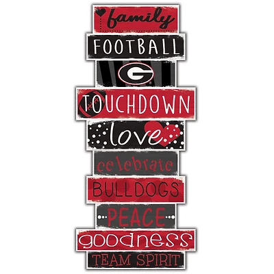 Georgia Bulldogs 5'' x 24'' Celebrations Stack Sign