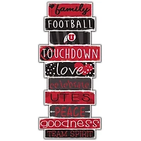 Utah Utes 5'' x 24'' Celebrations Stack Sign