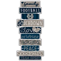 Utah State Aggies 5'' x 24'' Celebrations Stack Sign
