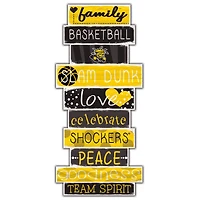 Wichita State Shockers 5'' x 24'' Celebrations Stack Sign