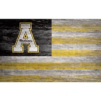 Appalachian State Mountaineers 11'' x 19'' Distressed Flag Sign
