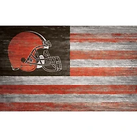 Cleveland Browns 11'' x 19'' Distressed Flag Sign